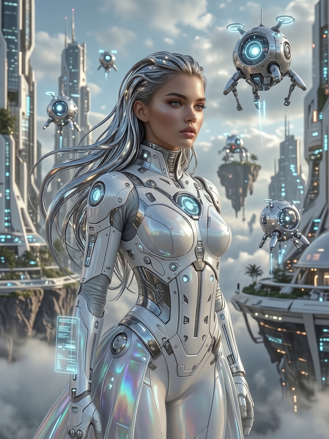 Futuristic Utopian Skyline — AI generated image