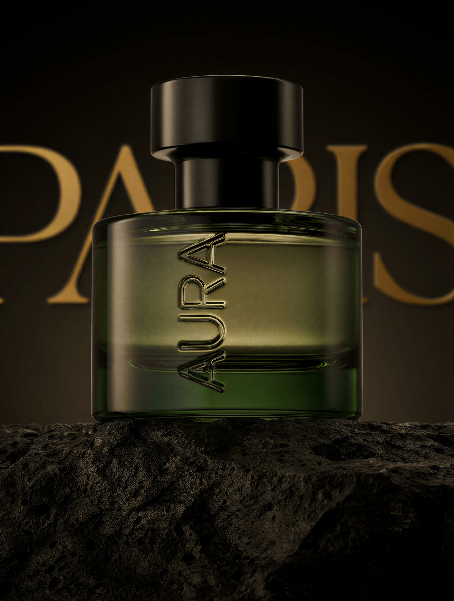 Luxury Perfume Bottle Display — AI generated image