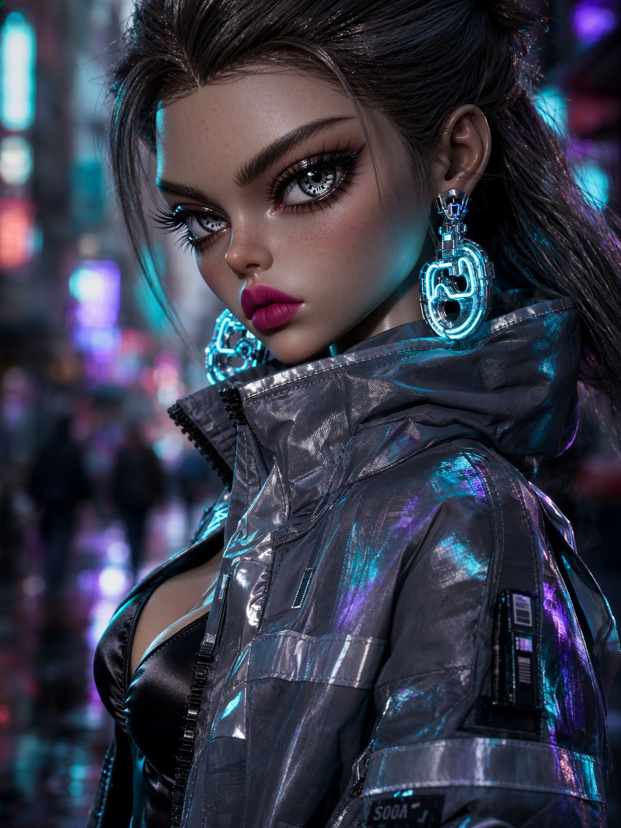 Cyberpunk BJD Doll Portrait — AI generated image