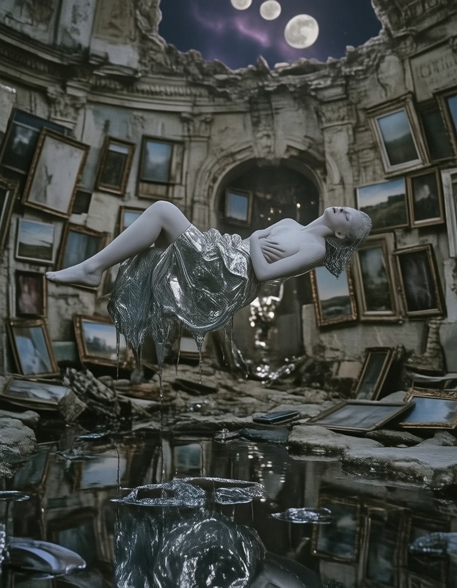 Eternal Sleeper in Ashen Chamber — AI generated image