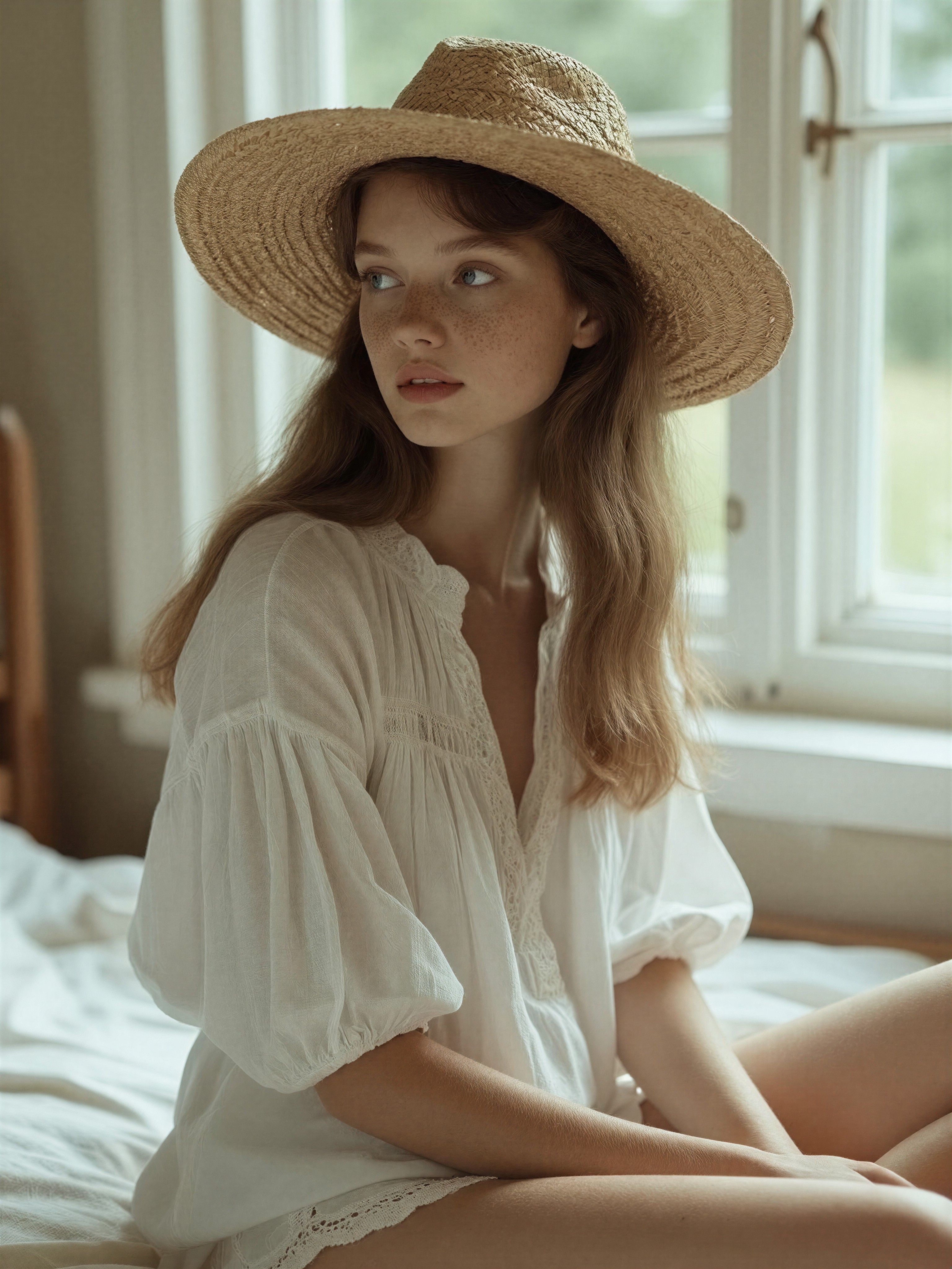 Countryside Cottage Portrait — AI generated image