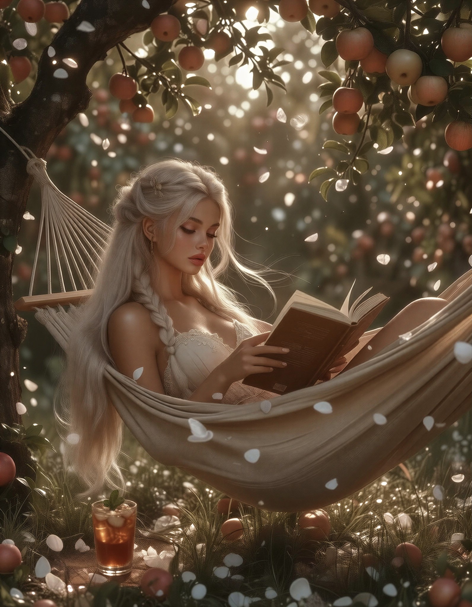 Ethereal Summer Hammock Scene — AI generated image