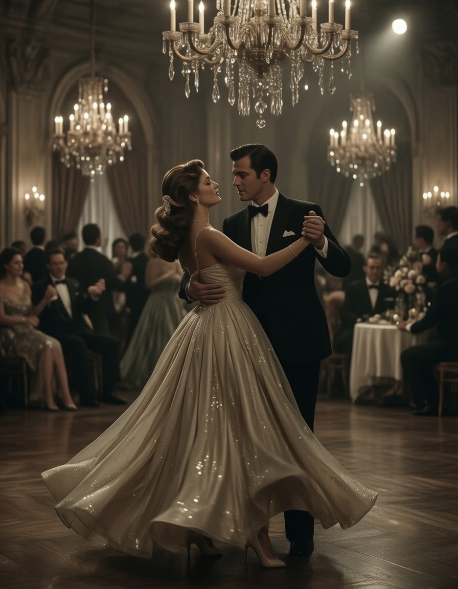 1940s Hollywood Ballroom Dance — AI generated image