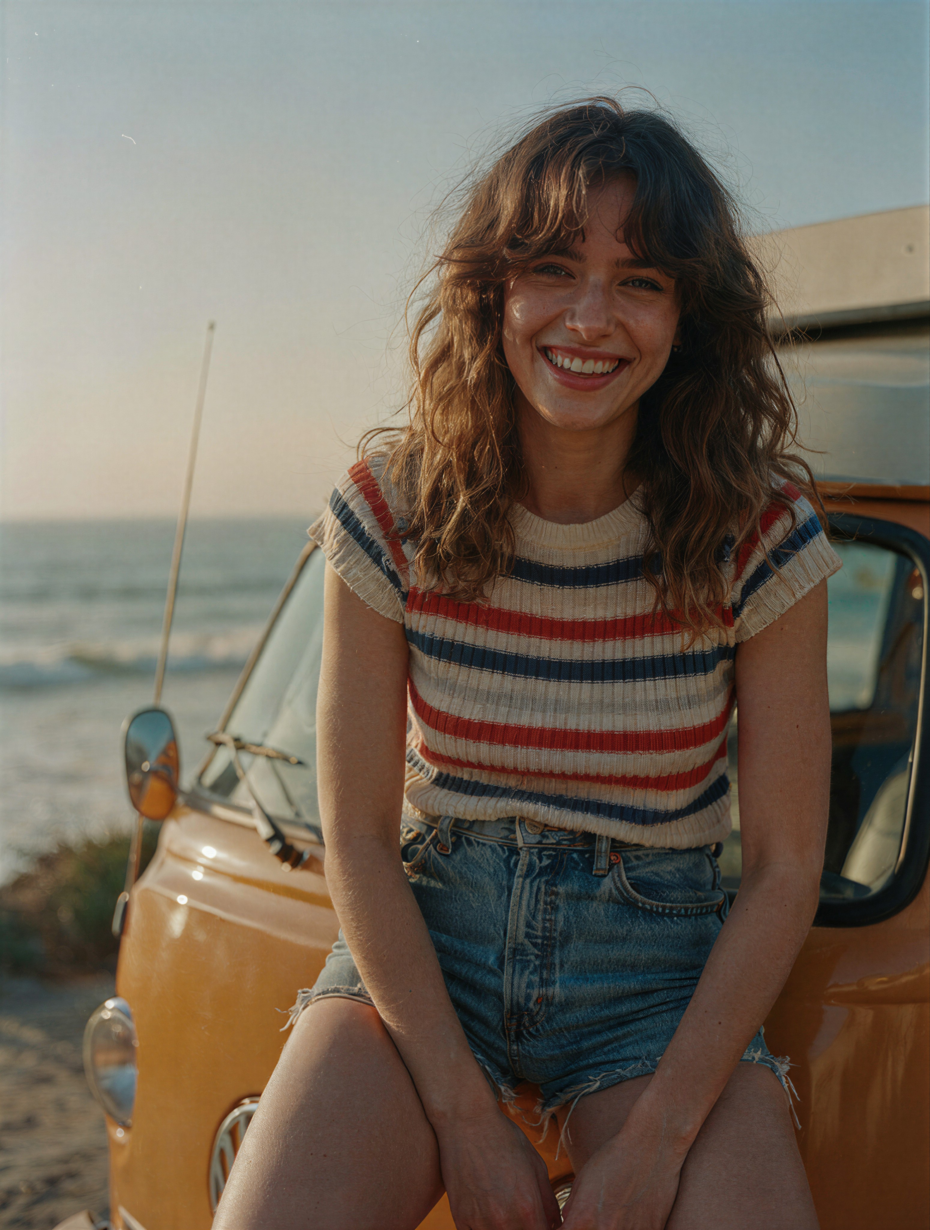 Sun-Kissed Vintage Glamour — AI generated image