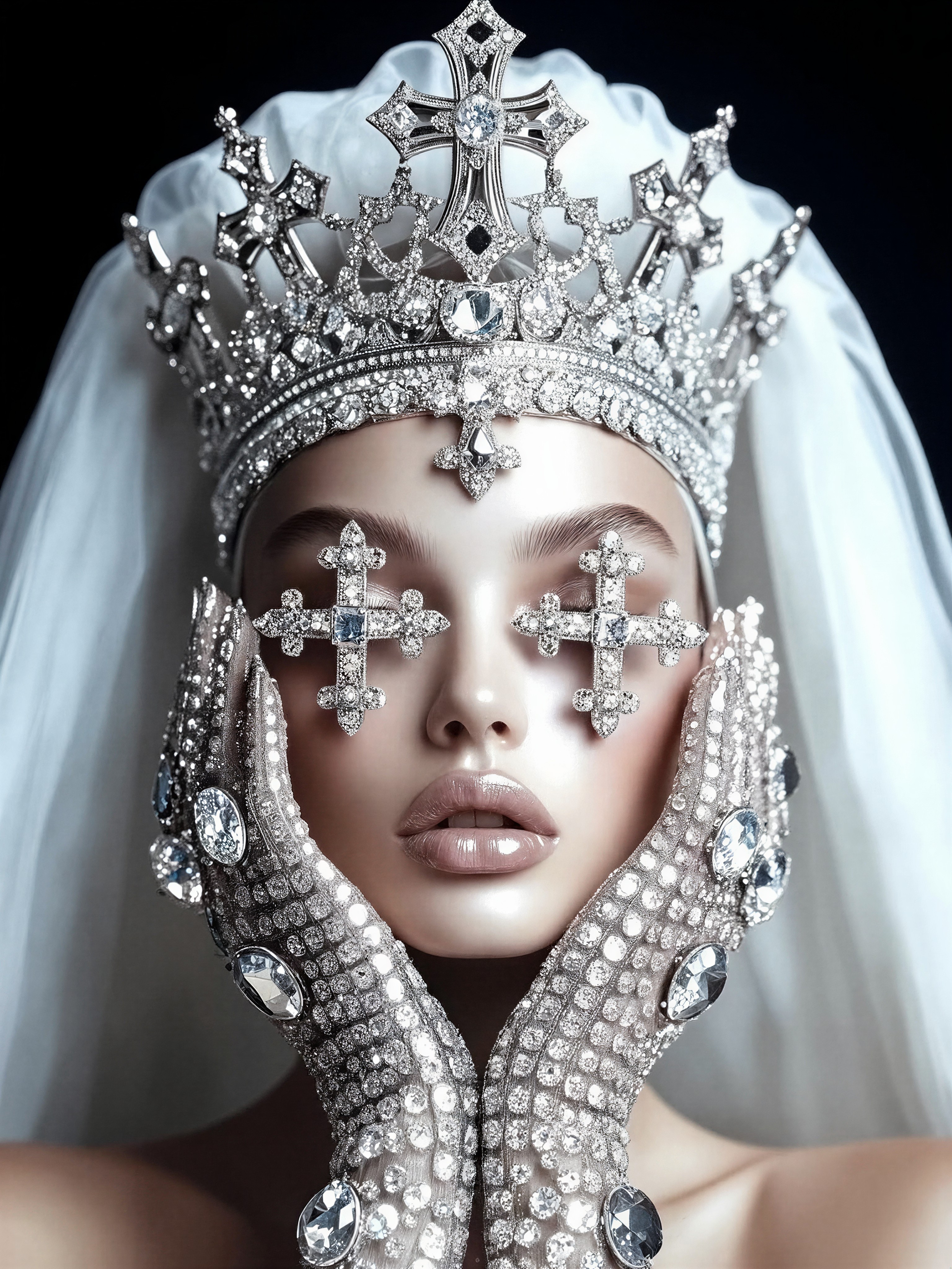 Glamorous Gothic Queen — AI generated image