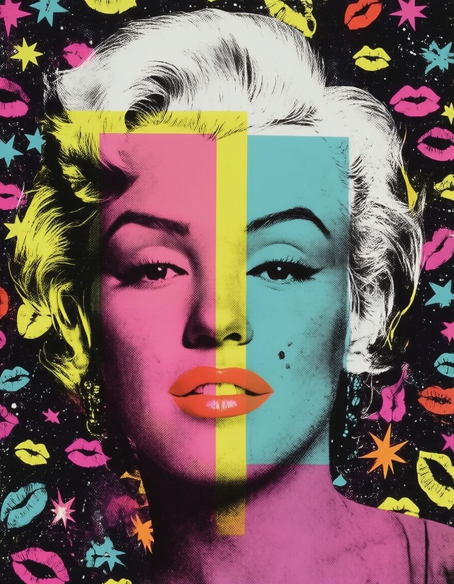 Marilyn Monroe Pop Art Portrait — AI generated image