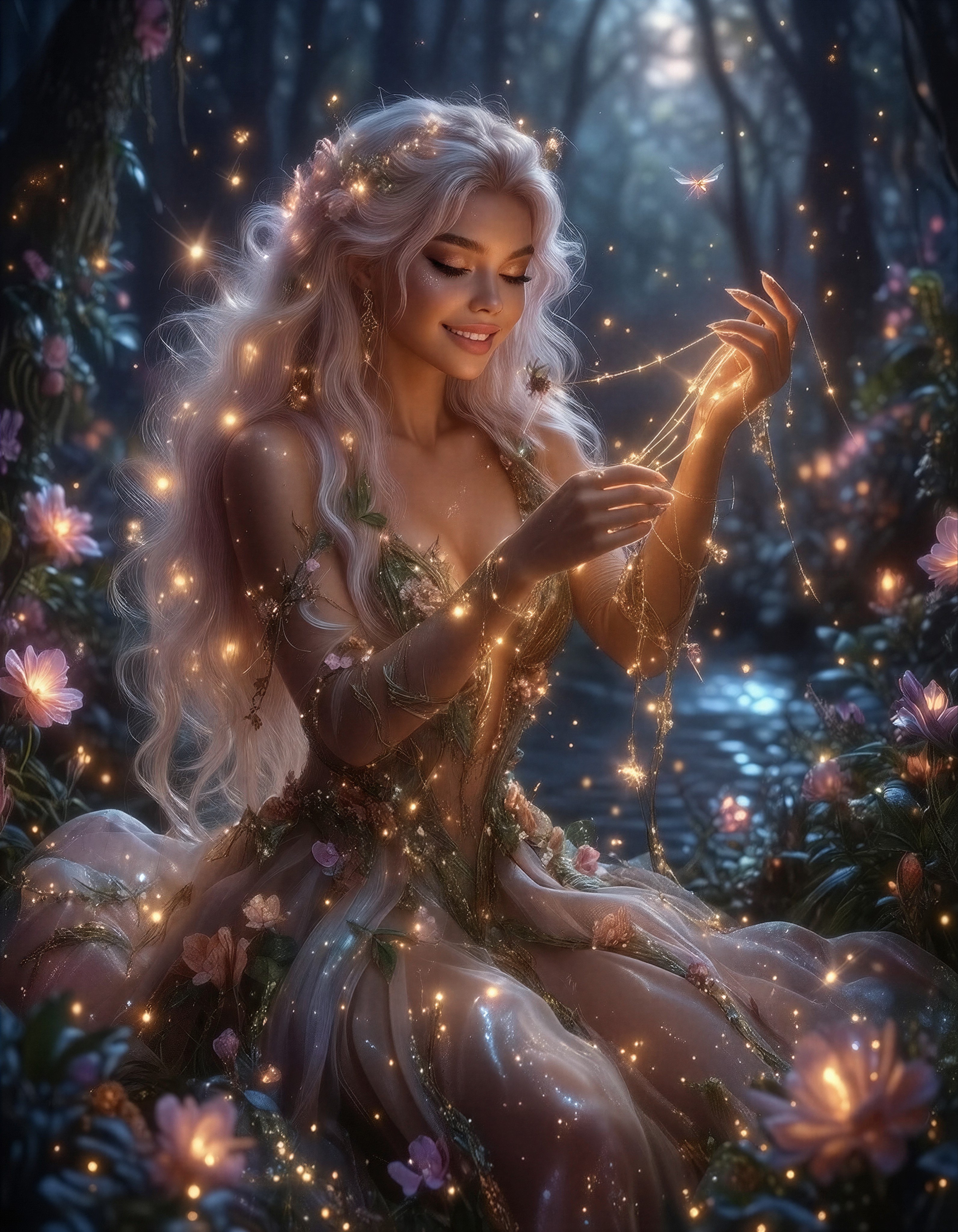 Ethereal Celestial Woman — AI generated image