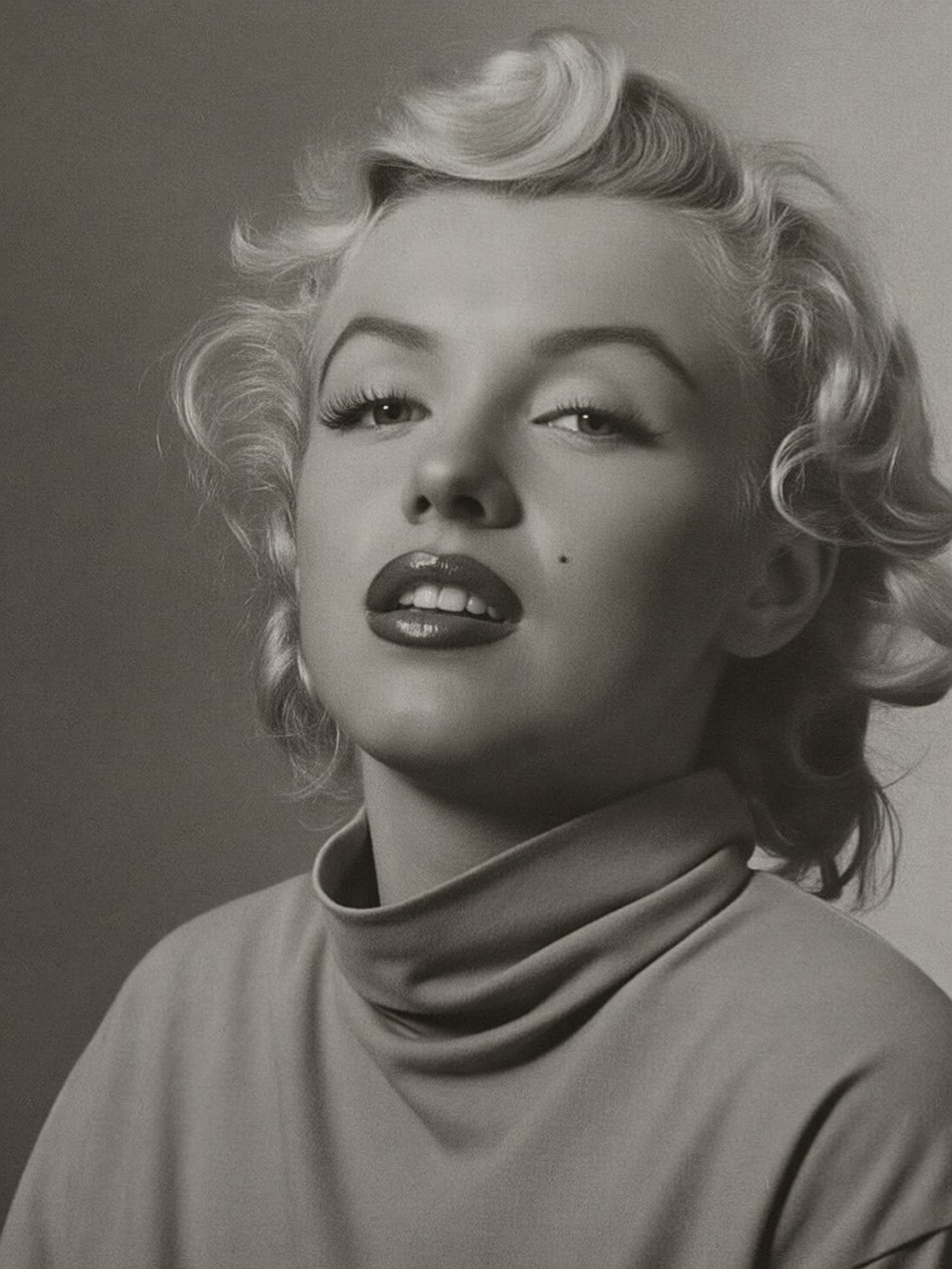 Dynamic Marilyn Monroe Close-Up — AI generated image