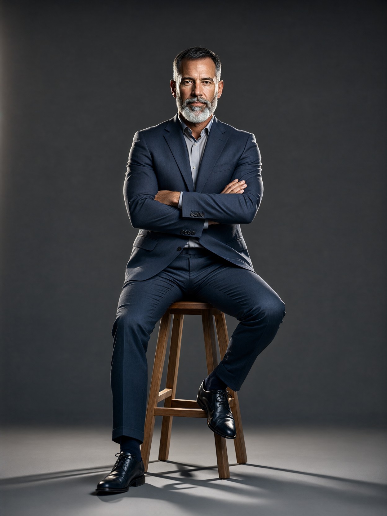Confident CEO Studio Portrait — AI generated image