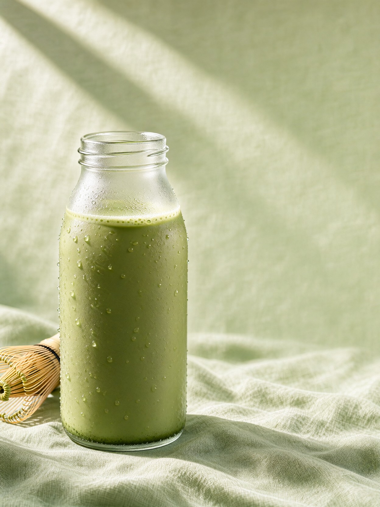Matte Ceramic Matcha Set Banner — AI generated image