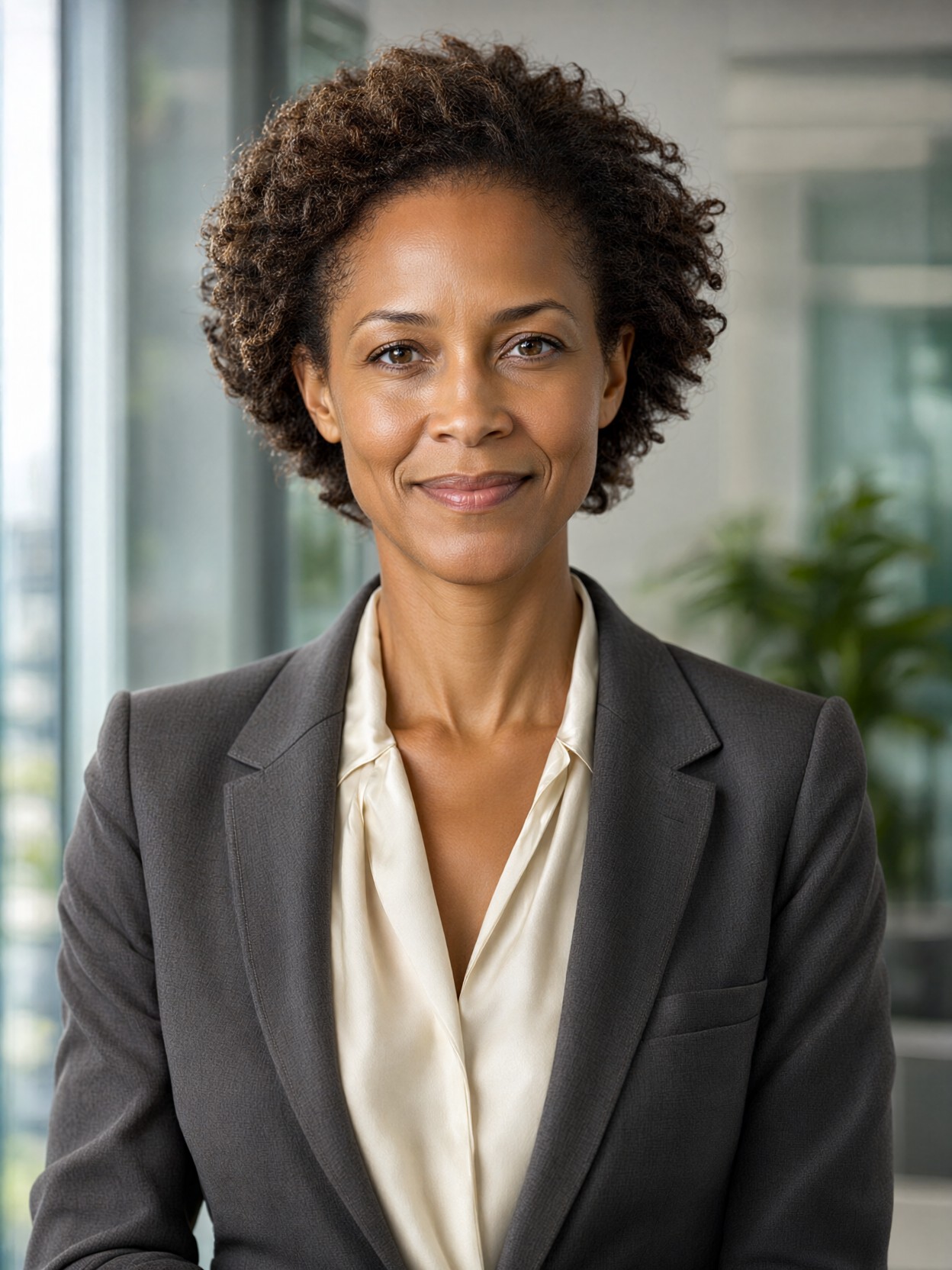 Confident Businesswoman Corporate Headshot — AI generated image