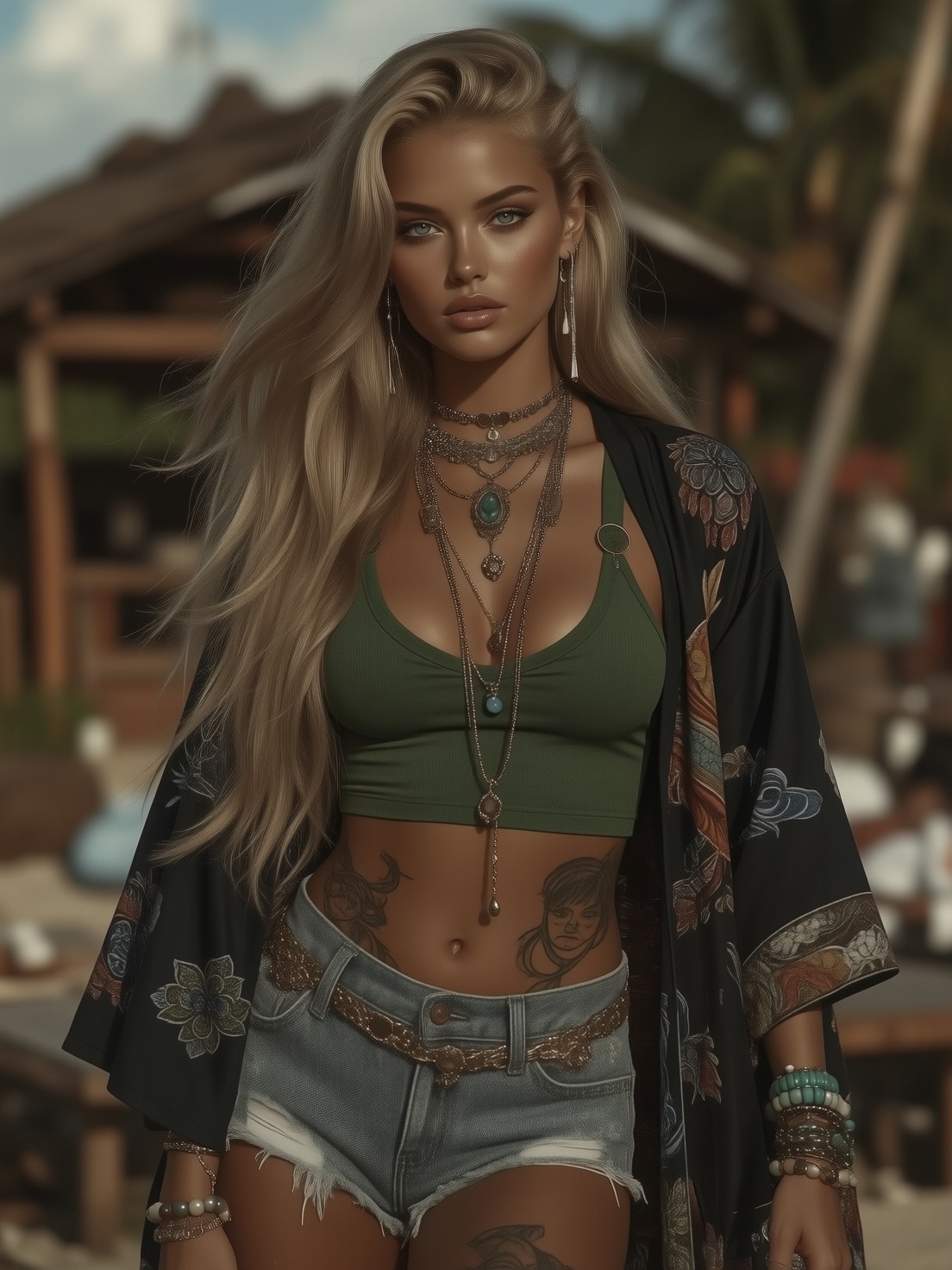 Photorealistic Tropical Portrait — AI generated image