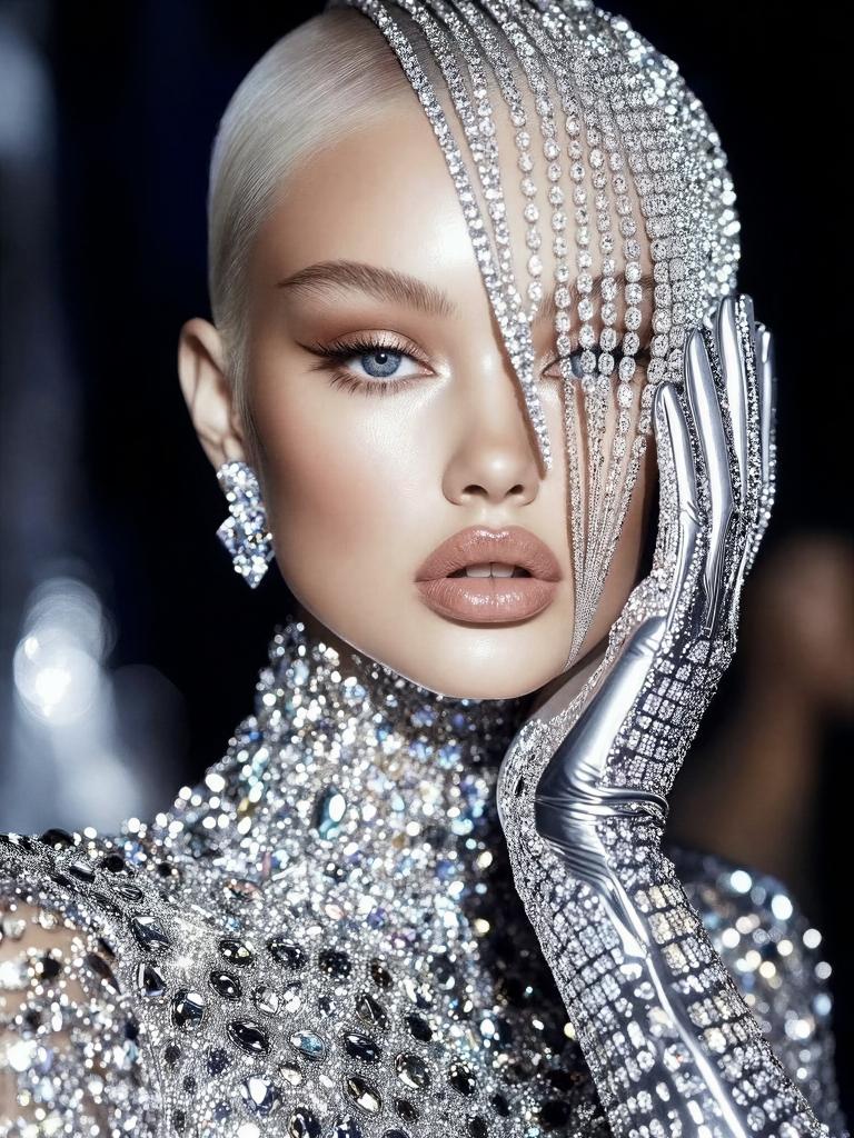 Futuristic Glamour Fashion Portrait
