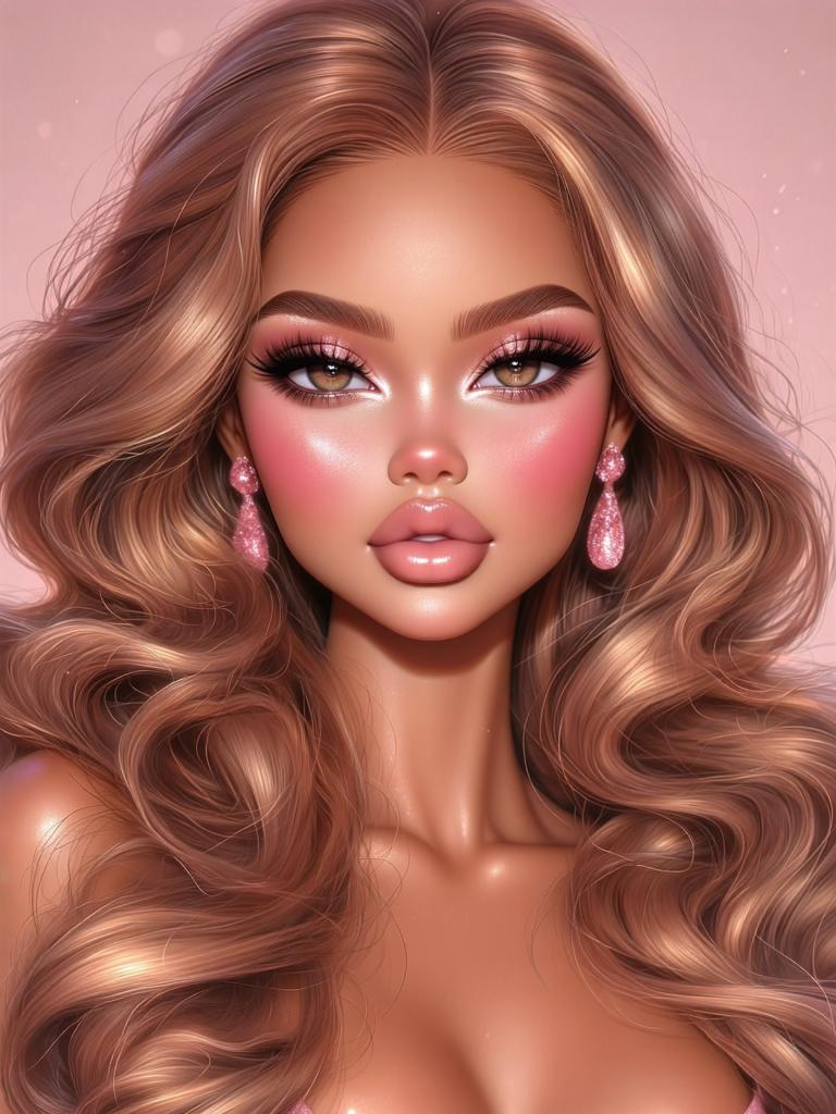 Glamorous Doll With Golden Hair