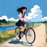 Flat Illustration Anime Style